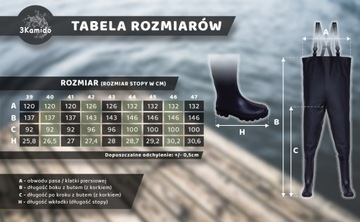 Рыбацкие штаны 3kono Classic, Waders, Black 46