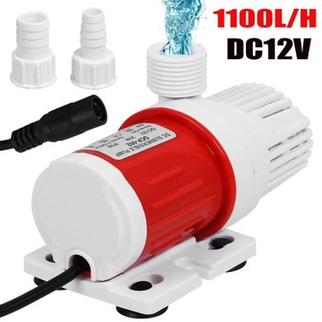 AMFIBIA ZATAPIALNA POMPA WODNA DC 12V, AUTOMATYCZNE ZATRZYMANIE, 1100 L / H