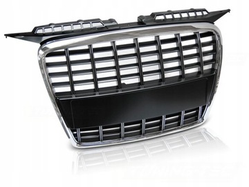 GRILL AUDI A3 05-08 S8 LOOK CHROME BLACK