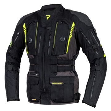 KURTKA TEKSTYLNA REBELHORN PATROL BLACK/FLUO (L)