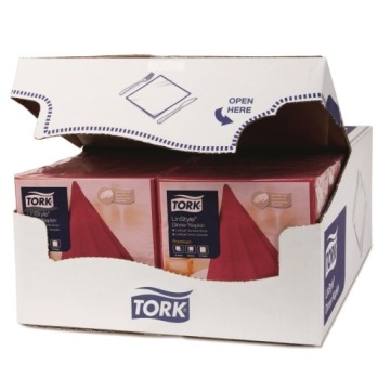 Tork LinStyle 478855 — Обеденные салфетки, бордовый