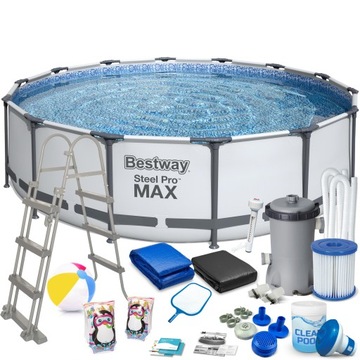BASEN OGRODOWY STELAŻOWY 427x107cm BESTWAY 18w1