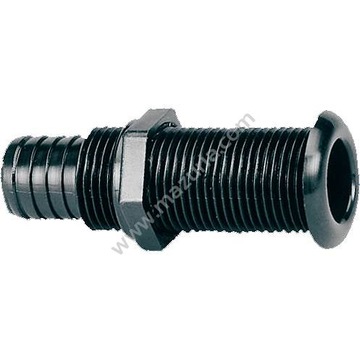 PRZEJŚCIE 24X100 MM CZARNE PVC