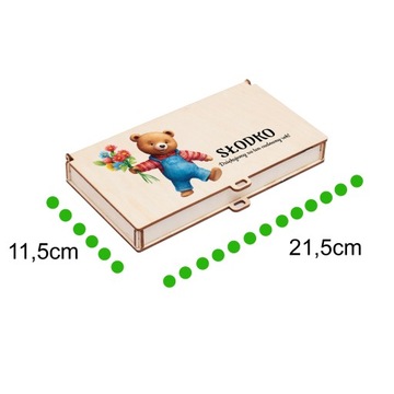 Pudełko na czekoladę prezent na zakończenie roku dla nauczyciela upominek