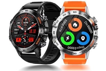 MĘSKI SMARTWATCH ROZMOWY CIŚNIENIE MENU PL SPORTOWY ZEGAREK SMART DWA PASKI