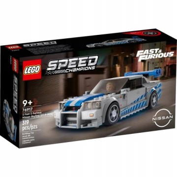 LEGO Speed ​​​​Champions 76917 Nissan Skyline GT-R (R34) Bricks Подарок + сумка