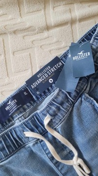 spodnie jeansowe Abercrombie L Hollister proste slim straight