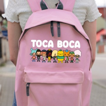 Школьный комплект Розовый рюкзак + пенал + булавка TOCA BOCA