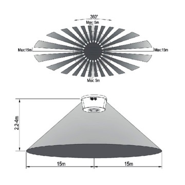 ПИР ДАТЧИК ДВИЖЕНИЯ ДЛЯ КОРИДОРОВ ДАТЧИК 68 5А