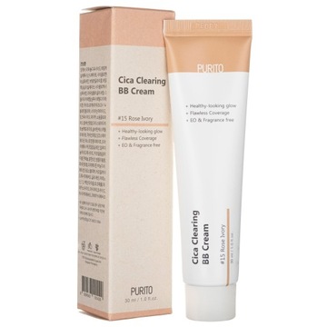 Krem BB Cream Purito Cica Clearing #15 Rose Ivory Wąkrota 30 ml