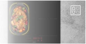 Zestaw Kernau Kitchen Connect Płyta + Okap Czarny