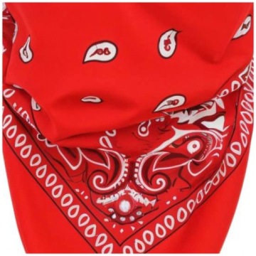 Шарф БАНДАМ красный ДЕКОРАТИВНАЯ пиратская КОВБОЙ бандана