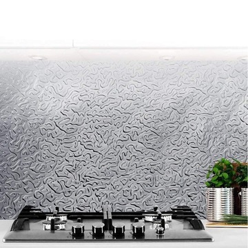 ВОДОНЕПРОНИЦАЕМЫЕ ОБОИ ДЛЯ КУХНИ АЛЮМИНИЕВОЙ ФОЛЬГОЙ 2 ШТ.