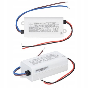 ZASILACZ MODUŁOWY DO TAŚM OŚWIETLENIA LED APV 12V 1A 12W MEAN WELL