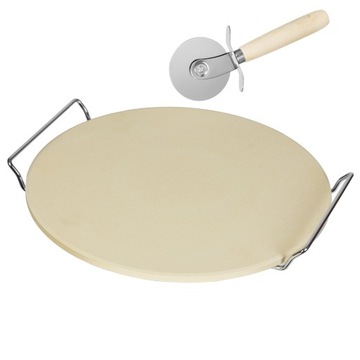 KAMIEŃ DO PIECZENIA PIZZY NÓŻ DO PIZZY
