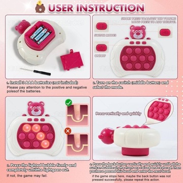 POP IT FAST PUSH АНТИСТРЕСС АРКАДНАЯ ИГРА ПУЗЫРИ ЭЛЕКТРИЧЕСКАЯ КОНСОЛЬ