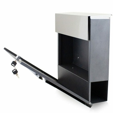 Большой настенный ПОЧТОВЫЙ ЯЩИК с держателем для газет