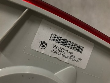 BMW 1 E82 E88 COUPE CABRIO SVĚTLO ZADNÍ LEVÝ LED LCI FACELIFT EVROPA