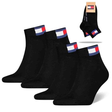Tommy Hilfiger Skarpety Męskie Zakostki Duże Logo 2 pary 39/42