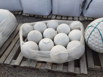 Штамповый шар по бетону 30 см Белый Либет II сорт Возможность!