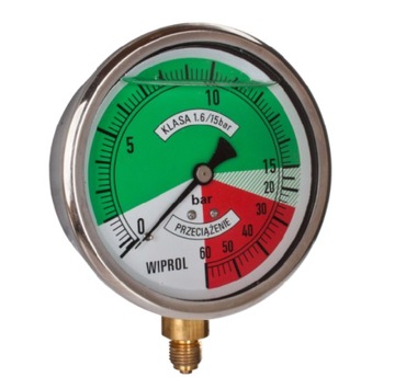 Manometr glicerynowy 0-60 bar 1/4” do opryskiwacza