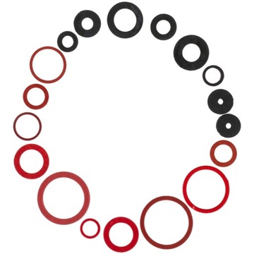 Zestaw 141 sztuk uszczelek sanitarnych uszczelka