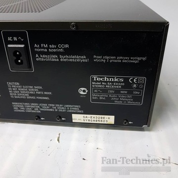 Fan-Technics Усилитель Technics SA-EX320 Магазин в Лодзи