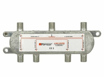 Rozgałęźnik ANTENOWY TV SAT 1x6 OPTICUM 6 5-2400 MHz