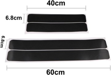 НАКРЫТИЯ НА РАМУ Карбон Защитные наклейки УНИВЕРСАЛЬНЫЙ Набор из 4 шт.