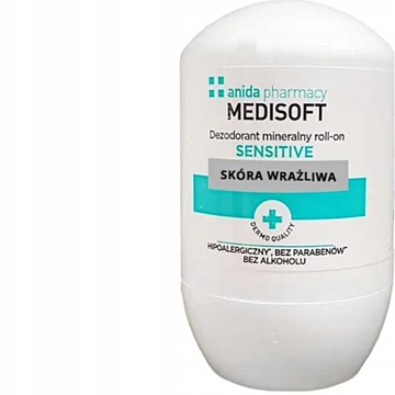 ANIDA MEDISOFT ROLL ON ANTIPERSPIRANT DAMSKI SENSITIVE skóra wrażliwa