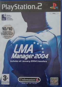 LMA Manager 2004 PS2