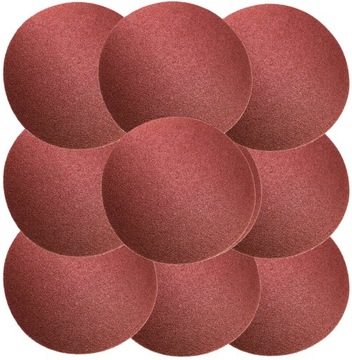 10x Papier ścierny na rzep 125mm P100 krążek dysk