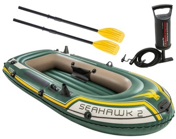 PONTON TURYSTYCZNY Seahawk 2 Set 236 x 114 x 41 cm INTEX + WIOSŁA + POMPKA