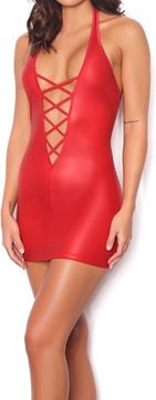 Ann Summers Shania Mini sukienka seksowna czerwona, rozm.L