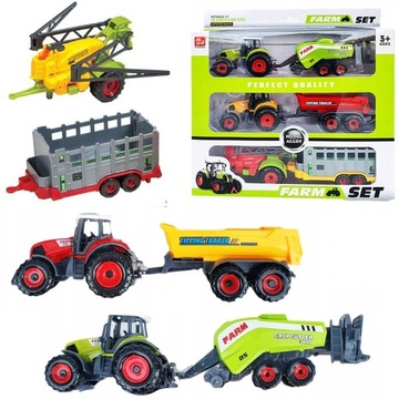 Traktor ciągnik maszyny rolnicze zestaw rolnika