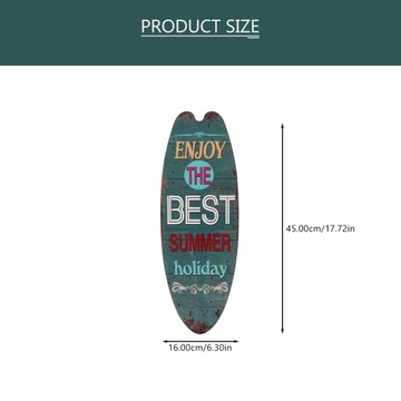 ПОДАРОЧНЫЙ ДЕКОР ДОСКА ДЛЯ СЕРФА НАСТЕННАЯ АРТ ТИКИ БАР