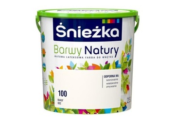 Farba do ścian Barwy Natury 2,5l 100 Biały Bez