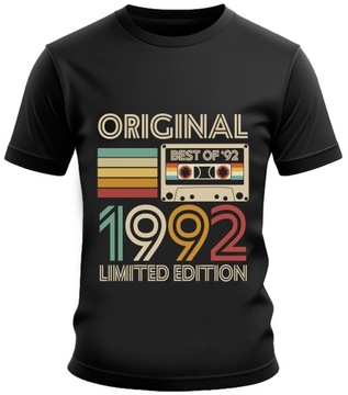 Koszulka męska prezent na urodziny rocznik 1992 kaseta Limited Edition XL