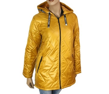 LEKKA KURTKA PIKOWANA WIOSENNA KAPTUR 4XL 56 58