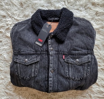 kurtka jeansowa Levi's Sherpa 3 type Trucker L katana