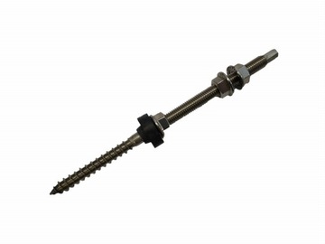Śruba - dwugwint M12x300, DIN 6923, A2 EPDM+NAKR
