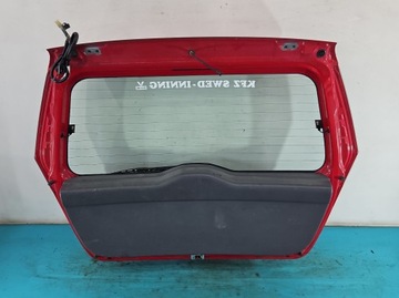 VÍKO KUFRU SKLO (OKNO) ZADNÍ KUFRU DAIHATSU YRV 00-05 ČERVENÝ R29