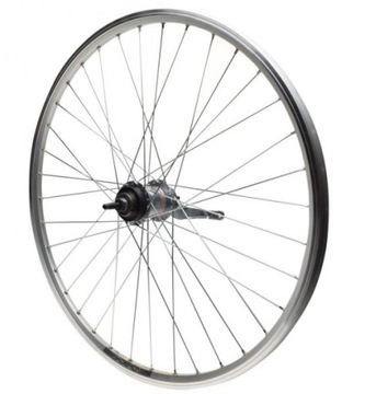 KOŁO ROWEROWE 28 TYŁ PIASTA 3-BIEGOWA SREBRNA
