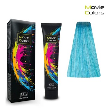 Farba do włosów o bezpośrednim działaniu BES Movie Colors Turquoise 170ml