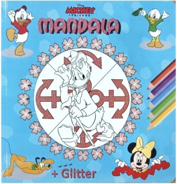 Disney MICKEY KOLOROWANKA MANDALA 16 KARTEK BROKAT