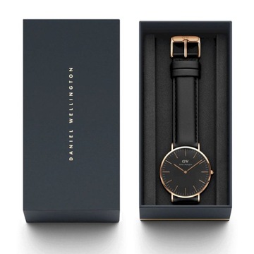 ZEGAREK MĘSKI DANIEL WELLINGTON Classic Black Sheffield DW00100127 + BOX