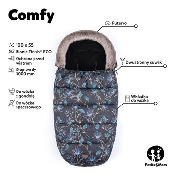 PETITE&MARS Comfy зимний спальный мешок 4в1 Carmel