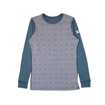 JANUS Bluzka 100 % Wełna Merino Damska Logowana r. XL