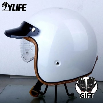 Ретро-сертифицированный DOT мотоциклетный шлем Four Seasons Vintage Casco Moto