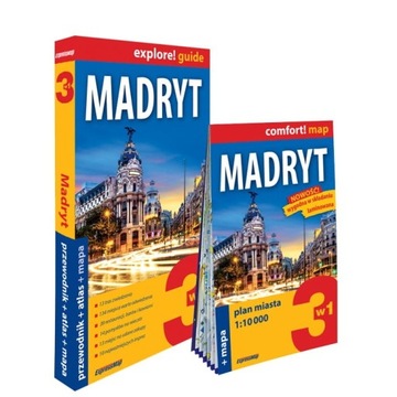 Madryt 3w1 przewodnik + atlas + mapa